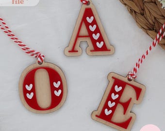 Valentine's Day Letter Tags Svg, Heart Letter Tags Svg, Letter Tags Svg, Basket Letter Tags Svg, Gift Letter Tags Svg