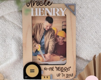 Father's Day Photo Frame Svg, Uncle Gift, Grandpa Gift, Gift for Dad, Digital Download, Laser File