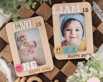 Happy Face Photo Frame Svg, Rad Dude, One Happy Dude Photo Frame Svg, One Happy Girl, Magnet Frames, Laser File, Digital File