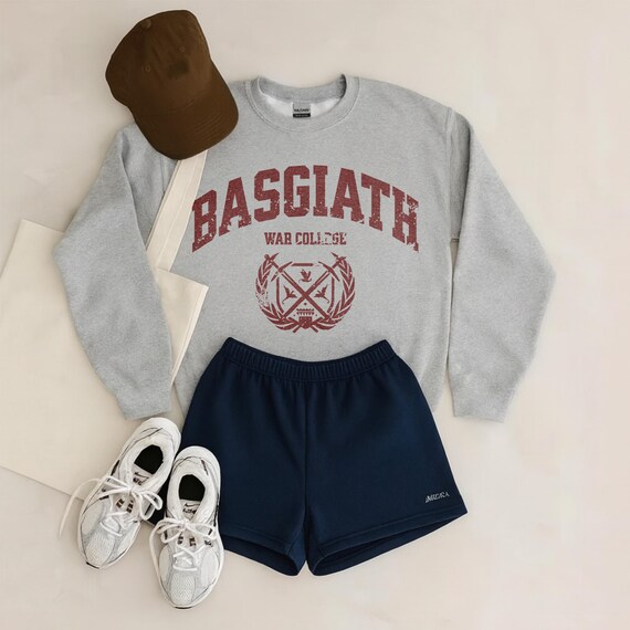 Basgiath War College Sweatshirt, Fourth Wing Sweatshirt, Violet Sorrengail, Dragon Rider merch, Fantasy Book Lover, Empyrean Series