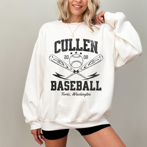 Cullen Baseball Sweatshirt: Forks Washington Twilight Fan Gift