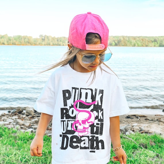Punk Rock Until Death t-shirt, Rock n Roll Toddler Tee, Kids Shirts, Emo kid shirts, punk shirts for kids, cool kid tee, rocker kid shirt