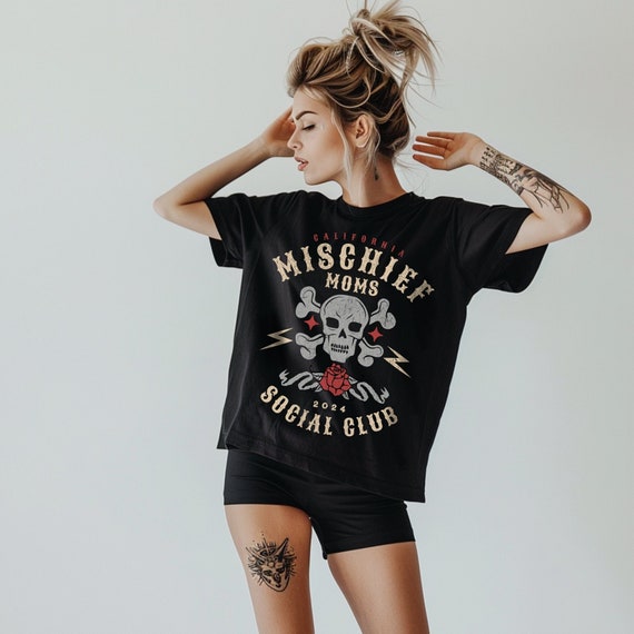 Mischief Moms T-Shirt: Vintage Retro Mama Tee, Mom of Boys