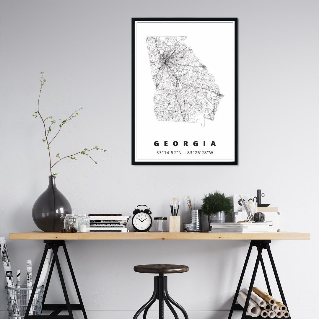 Atlanta Wall Art Print Wall Decor Atlanta City Poster