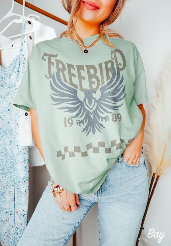 Freebird T-Shirt: Vintage Inspired Comfort Colors Rock Tee