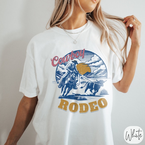 Rodeo Cowboy T-Shirt: Boho Western Comfort Colors Tee