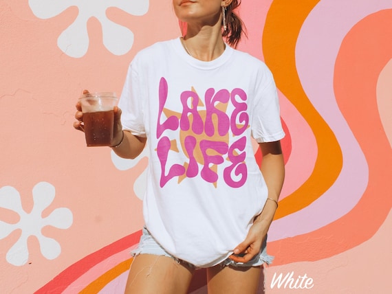 Summer Lake Comfort Colors® Shirt, Neon Summer Lake Tee, Summer Vacation Shirt, Beach Shirt, Colorful Lake Life, Cute Lake Shirts, Girly