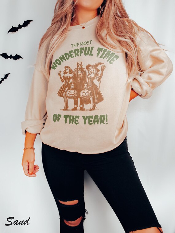 Halloween Shirt, Halloween Gift, Most Wonderful Time of the Year, Holiday Sweatshirt, Halloween Costume, Fall Sweater, Spooky Season Tee