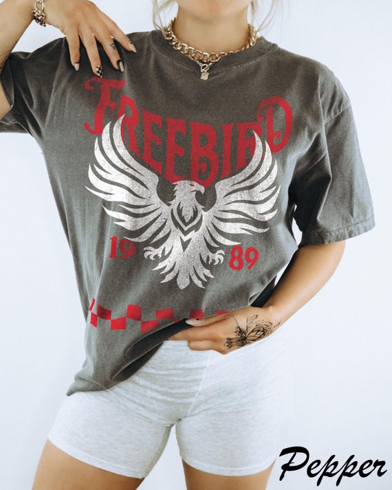 Freebird Vintage Inspired T-Shirt: Comfort Colors Boho Rock Tee