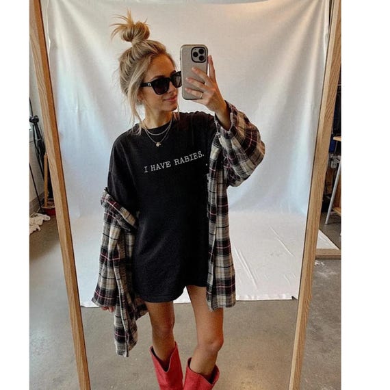 Comfort Colors® I Have Rabies Tee, Funny Humor T-Shirt, Sarcastic Womens Shirt, Sarcasm Shirt, Unhinged Meme Shirt, Sweatshirt funny