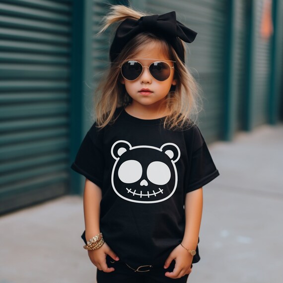 Emo Punk Bear Toddler T-Shirt: Rock N Roll Kids Clothes