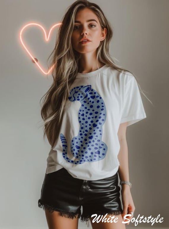 Y2K Cheetah T-Shirt: Trendy Oversized 90s Tee