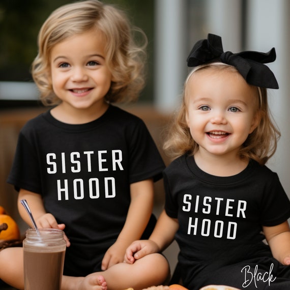 Sister Hood Kids T-Shirt: Retro Matching Sisters Tee