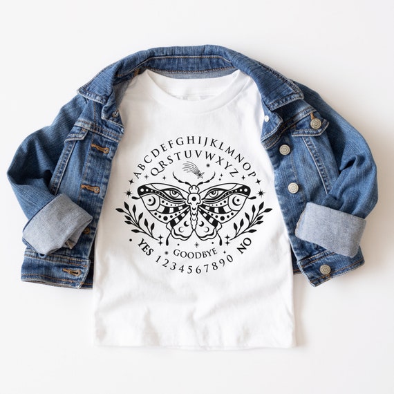 Toddler Spirit Board T-Shirt: Witchy Ghost, Occult Emo Tee