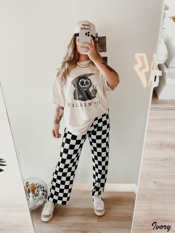 Vintage Grim Reaper Halloween Shirt: Distressed Goth Tee