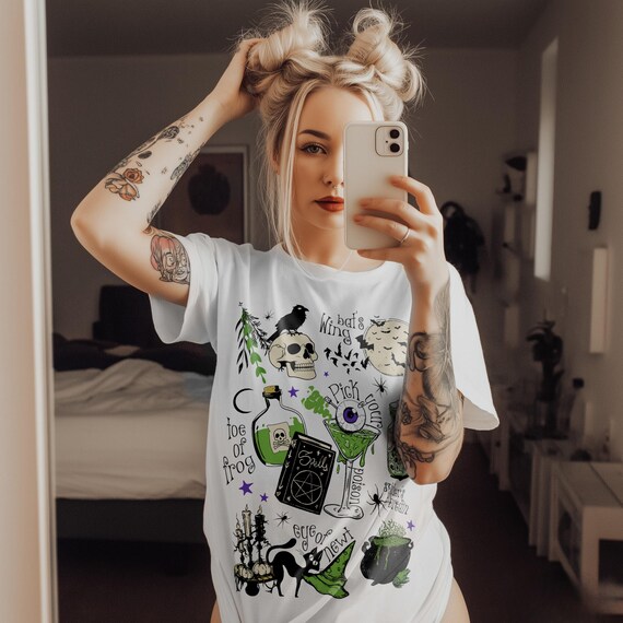 Pick Your Poison Halloween Shirt, Retro Spooky Graphic Tee, Vintage Skeleton Party T-Shirt, Funny Halloween Drinking Costume Top