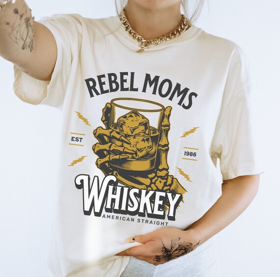 Whiskey T-Shirt: Rebel Moms Bourbon Graphic Tee