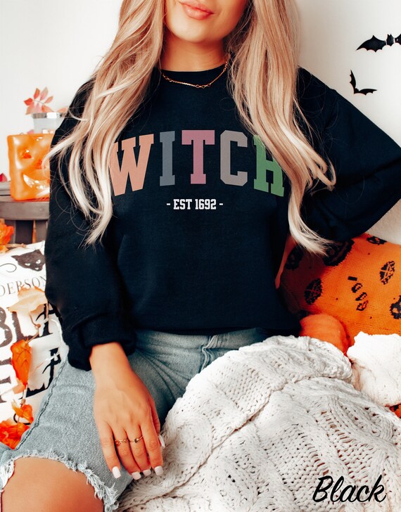 Salem Witch Shirt 1692, Halloween Gift, Witch Trials Tee Shirt, Spooky Season, Gift for Her, Witchy Shirts, Cute Halloween Sweatshirt