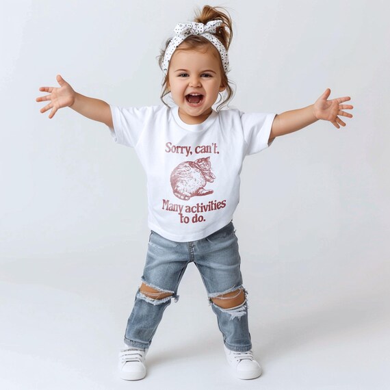 Toddler T-Shirt: Funny Retro Cat Graphic Tee