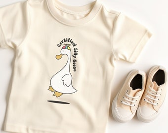 Certified Silly Goose Toddler Shirt, Funny Toddler Shirts, Silly Goose Tee, Funny Tees, Kids Shirt, Gift for Goose Lover