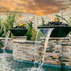 Oil Rubbed Bronze Fire Bowls for Swimming Pools USAFireBowls