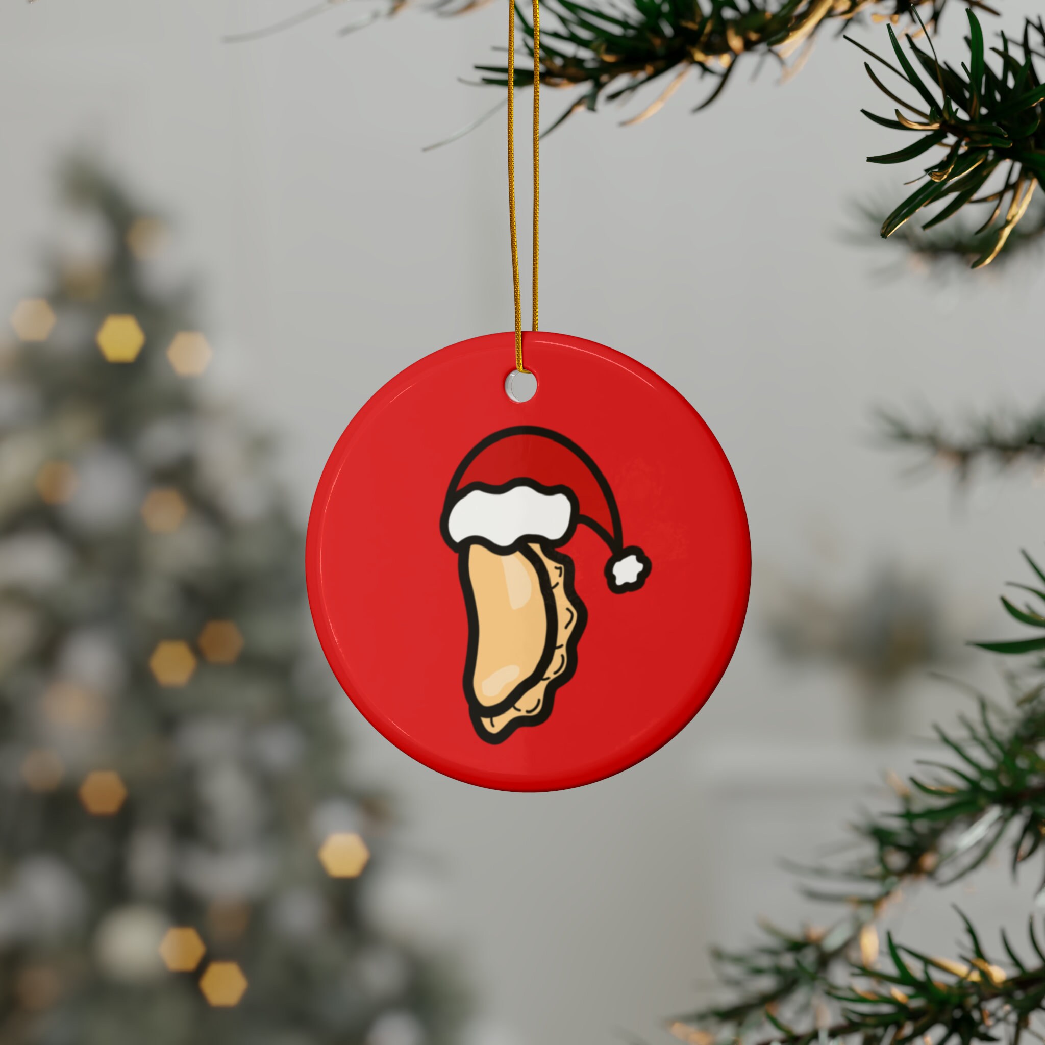 Christmas, Pierogi, Ornament, Bulb, Decoration, Xmas, Funny, Holiday