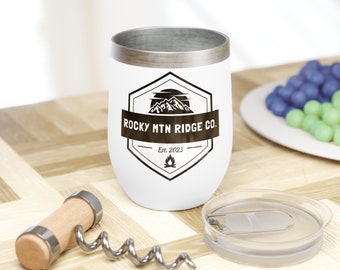 Logotipo de vino Tumblr / Artículos para beber / Taza térmica / Vaso de vino Chill / Regalos para ella / Regalos para él / Regalos para amigos