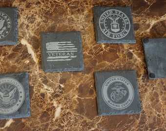 Slate coasters Custom