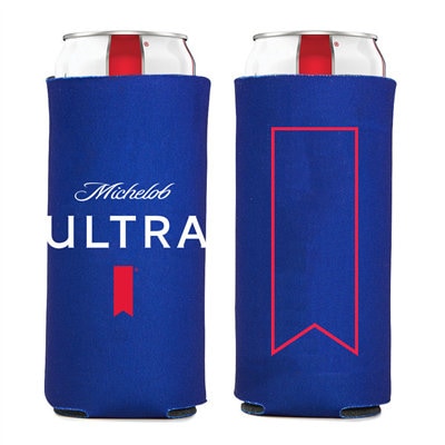 Lot 2x Michelob Ultra SLIM CAN Beer Koozie Coozie Coolie Bud Light Lime