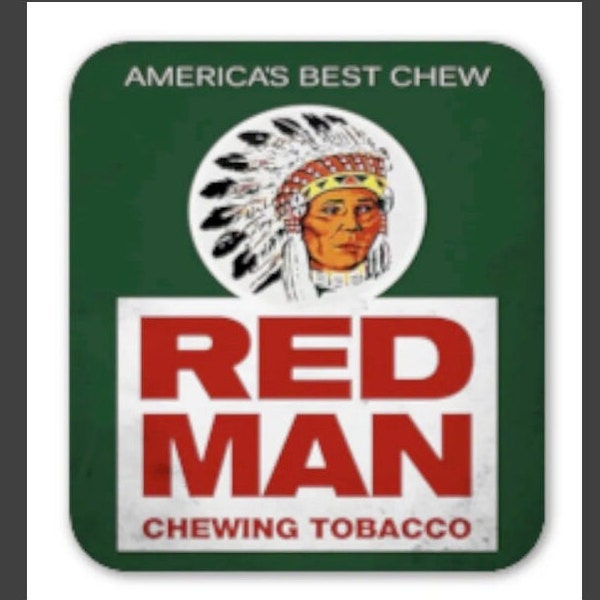 Red Man Chewing Tobacco Vinyl Decal Sticker