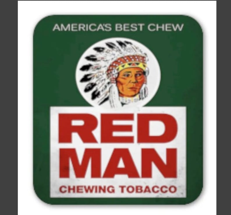 Red Man Chewing Tobacco Vinyl Decal Sticker Etsy