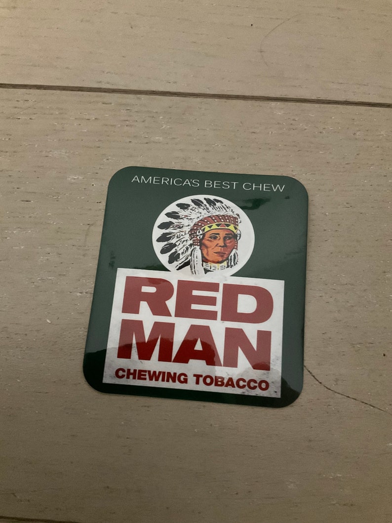 Red Man Chewing Tobacco Vinyl Decal Sticker - Etsy