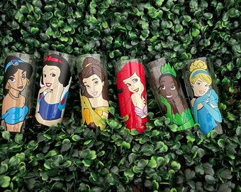 Disney princess 6 piece shot glass set