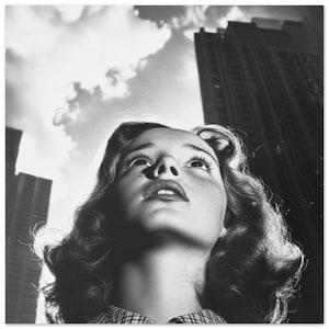 Fine Art Poster 70x70 cm / 28x28″; The Emergent Woman Photo Inspired by Cindy Sherman;