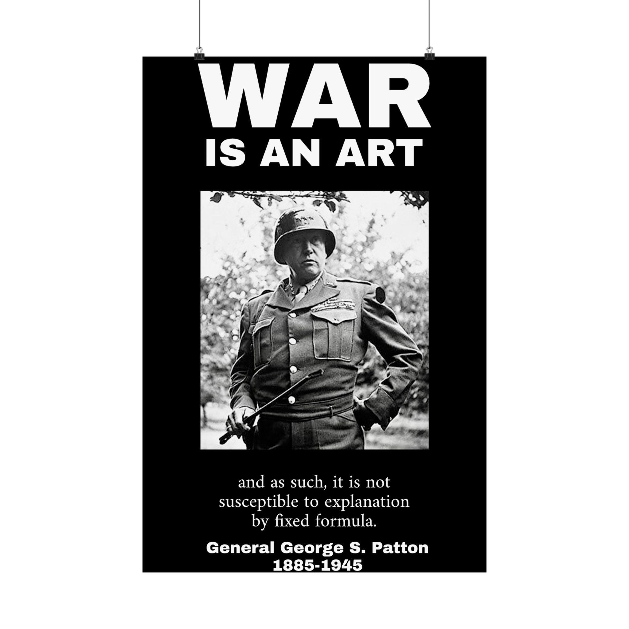 General George Patton Matte Vertikales Poster - Weltkrieg 2 Buff Geschenk, Militär Dekor, Inspirational Wandkunst, Historischer Druck, Armee
