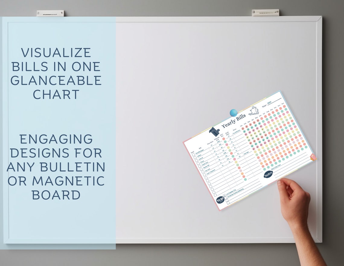 Yearly Bill Organizer Yearly Bill Payment Tracker Bill Pay Checklist ...