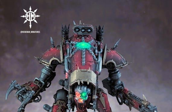 1x Painted Chaos Knight War Dog Karnivore Brigand Stalker Khorne