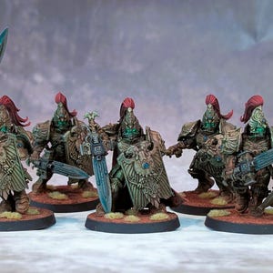 Commission - 5x Painted Grimdark Custodian Guard Adeptus Custodes Games Workshop 40k