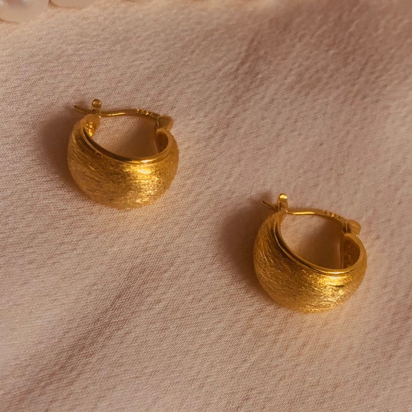 925 silver earrings vintage gold round hoop real jewelry noble silver oldmoney