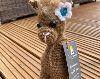 Hand crocheted Alpaca toy