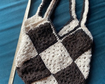 Hand crocheted Alpaca Wool Bag