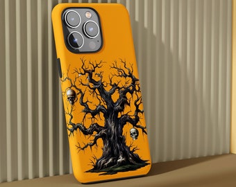 Spooky Tree Phone Case, iPhone Tough Phone Case, Samsung Galaxy Tough Case, Popular Phone Cover, Halloween Phone Cases, Google Pixel Cases