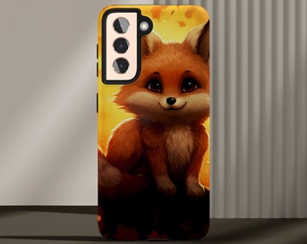 Autumn Fox Phone Case, Tough Phone Case, Samsung Phone Case, Popular Phone Case, Everyday Phone Case, Google Pixel Cases