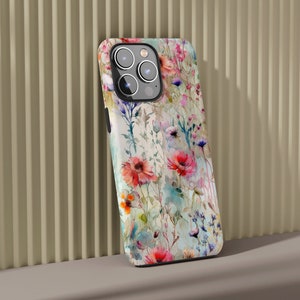 Wildflowers Phone Case, iPhone Tough Phone Case, Samsung Galaxy Tough Case, Popular Phone Cover, Perfect for Gifting!