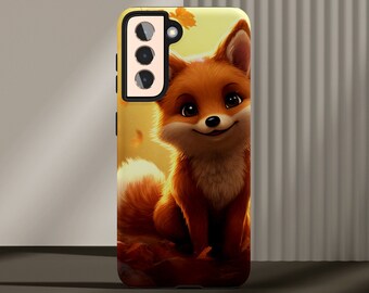 Autumn Fox Phone Case, Tough Phone Case, Samsung Phone Case, Popular Phone Case, Everyday Phone Case, Google Pixel Cases