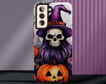 Ghoulish Witch Halloween Phone Case, Tough Protective Cover