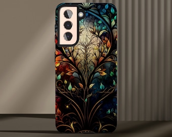 Stained Glass Phone Case, iPhone Tough Phone Case, Samsung Galaxy Tough Case, Popular Phone Cover, Everyday Phone Cases