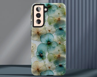 Colorful Flowers Phone Case, iPhone Tough Phone Case, Samsung Galaxy Tough Case, Popular Phone Cover, Google Pixel Cases