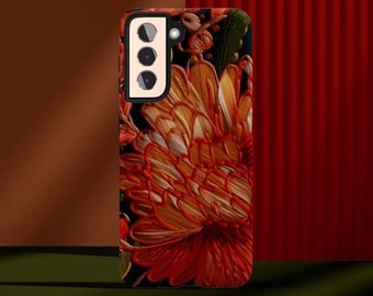 Embroidered Florals Tough Cases for iPhones and Samsung Galaxy Phones, Perfect for Gifting!