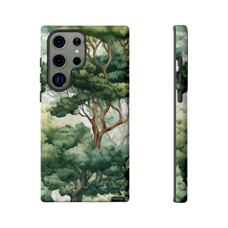 Coque de portable robuste avec design forestier, résistante aux chocs pour iPhone Samsung Google Pixel image 6